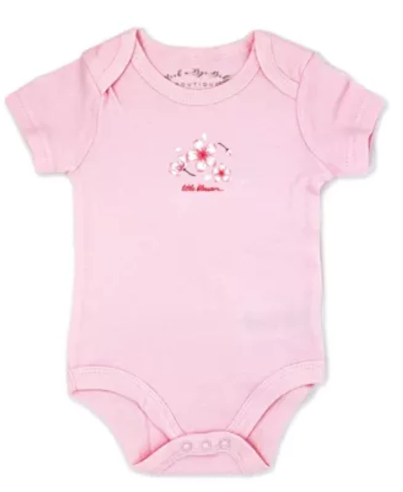 Baby Girls Cherry Blossoms Layette, 5 Piece Set