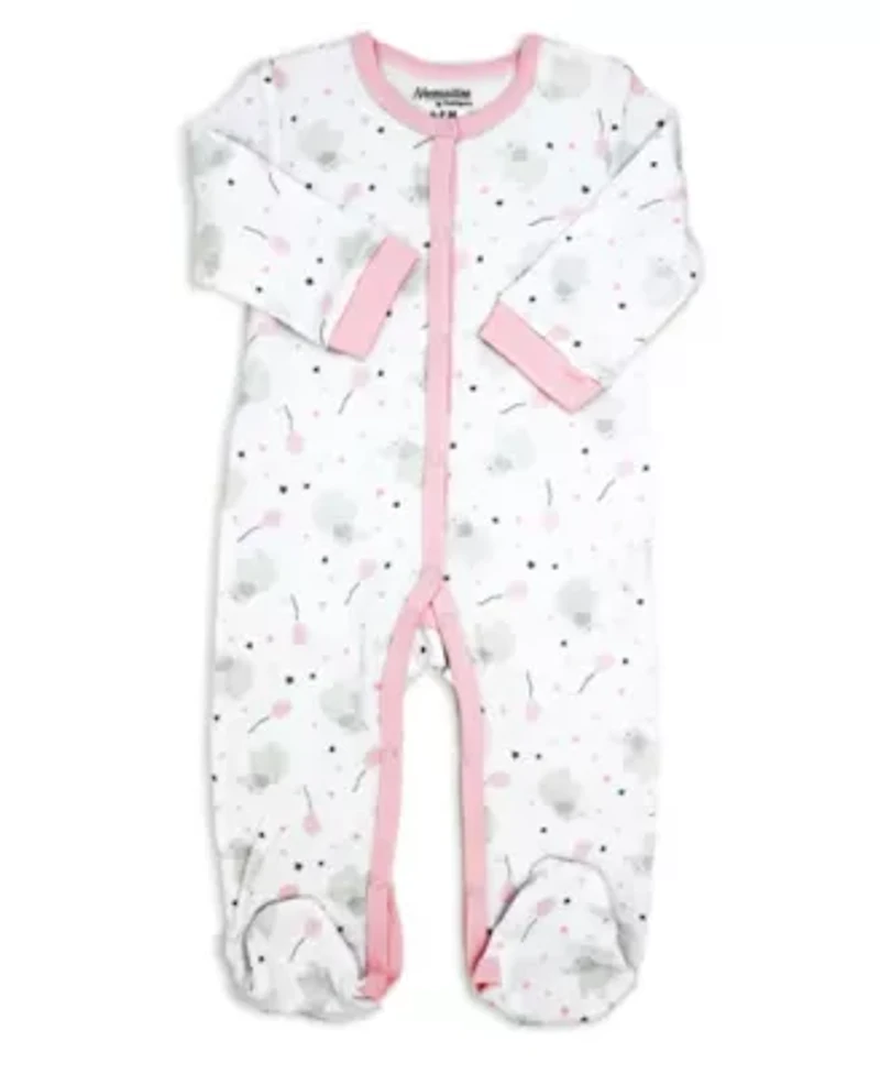 Baby Girls Elephants and Balloons Layette, 5 Piece Set