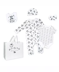 Baby Boys and Girls Panda World Layette, 5 Piece Set
