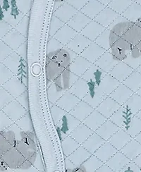 Baby Boys and Girls Polar Bear Quilted Footie