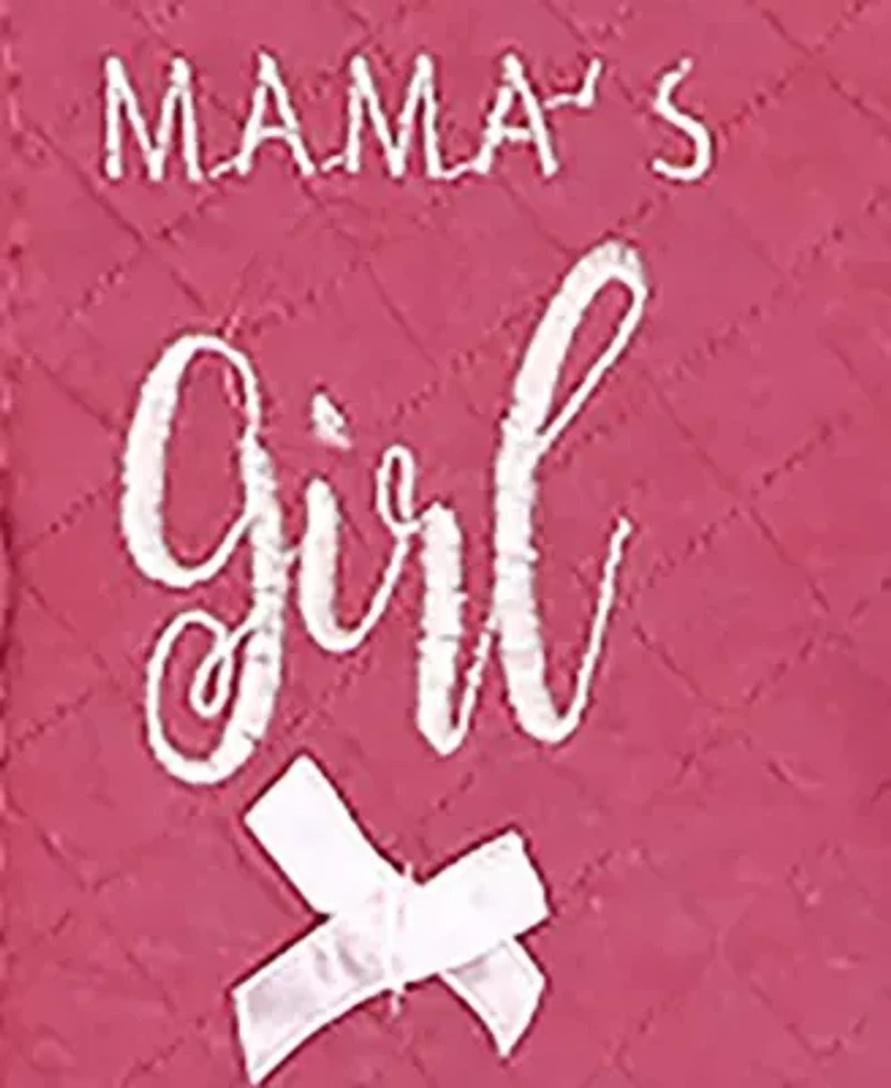 Baby Girls Mamas Girl Quilted Footie