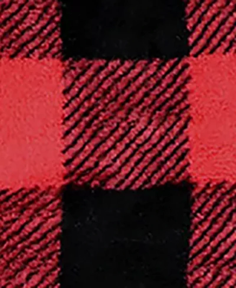 Baby Boys and Girls Red Buffalo Plaid Plush 3 Piece Lounge Set