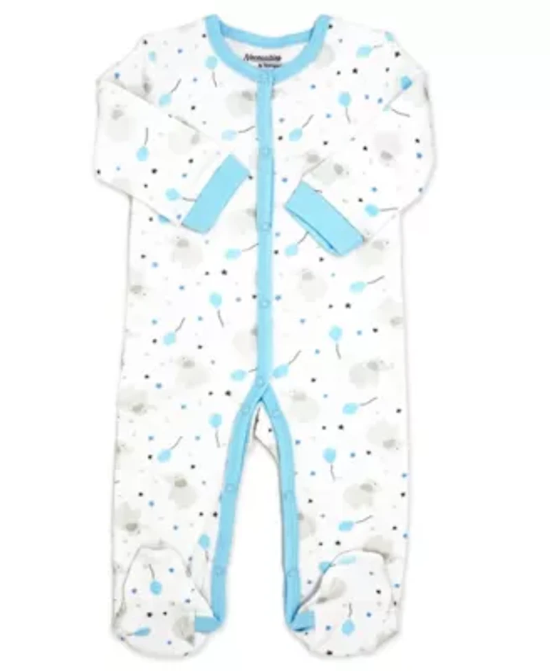 24 Piece Baby Boys Blue Elephants and Woodland Moose Infant Apparel Layette Gift Set