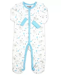 24 Piece Baby Boys Blue Elephants and Woodland Moose Infant Apparel Layette Gift Set