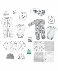 22 Piece Baby's Gray Elephants and Woodland Infant Apparel Layette Gift Set