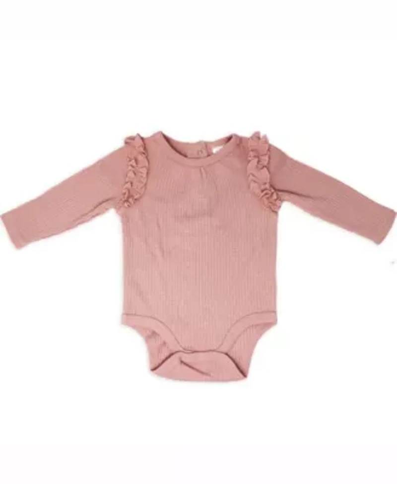 Baby Girls Take Me Home 3 Piece Layette Set, Mauve Leopard