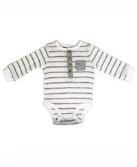 Baby Boys Take Me Home 3 Piece Layette Set, Heather Stripes