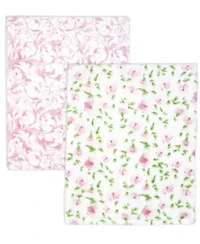 Baby Boys and Girls 2 Pack Fleece Blankets