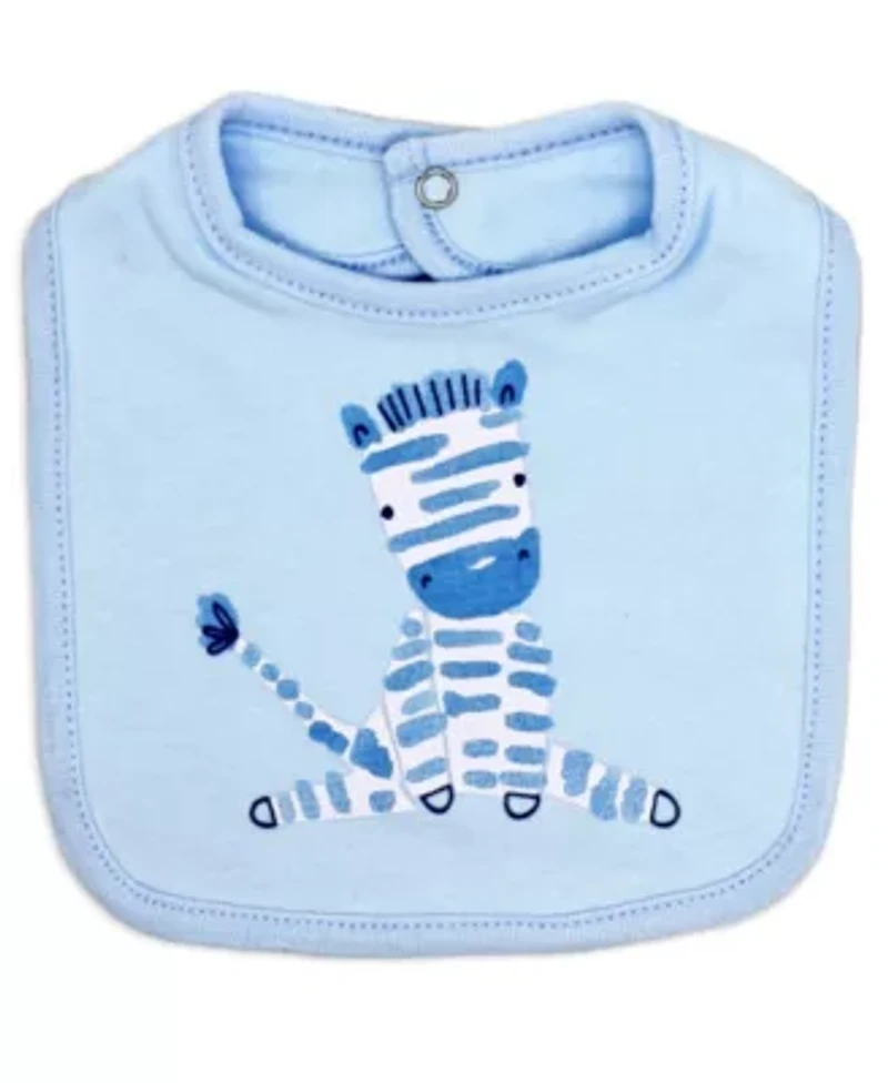 Baby Boys 8 Piece Blue Zebras Layette Gift Set