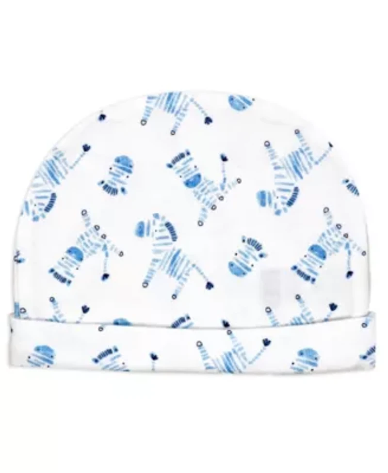 Baby Boys 8 Piece Blue Zebras Layette Gift Set