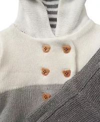 Baby Boys and Girls 2 Piece Variegated Gray Jacket Trouser Knitted Set