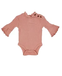 Baby Girls 3 Piece Pink Houndstooth Ponte Bell Pant Set