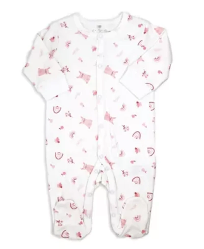 Baby Girls 8 Piece Rose Bunnies Layette Gift Set