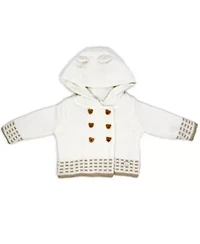Baby Boys and Girls 2 Piece Oatmeal Jacket Trouser Knitted Set
