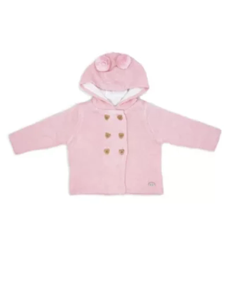 Baby Girls 2 Piece Pink Jacket and Trouser Knitted Set