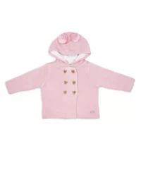 Baby Girls 2 Piece Pink Jacket and Trouser Knitted Set