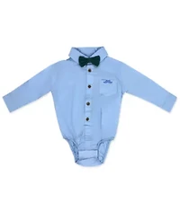Baby Boys 4 Piece Suspender and Navy Bowtie Clothing Set