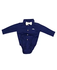 Baby Boys 4 Piece Suspender and Khaki Bowtie Clothing Set