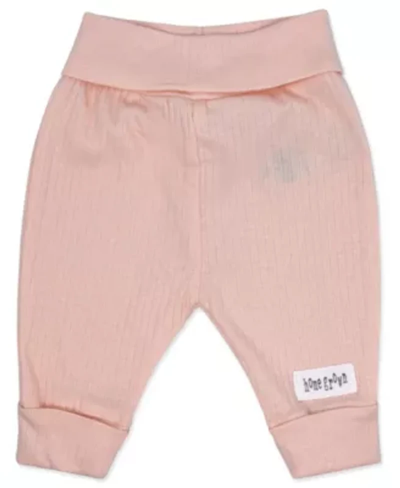 Baby Girls Organic Cotton  3 Piece Peaches Layette Set