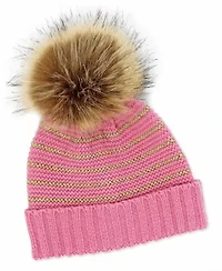 Baby Girls 2 Piece Pom-pom Hat and Booties Outerwear Set