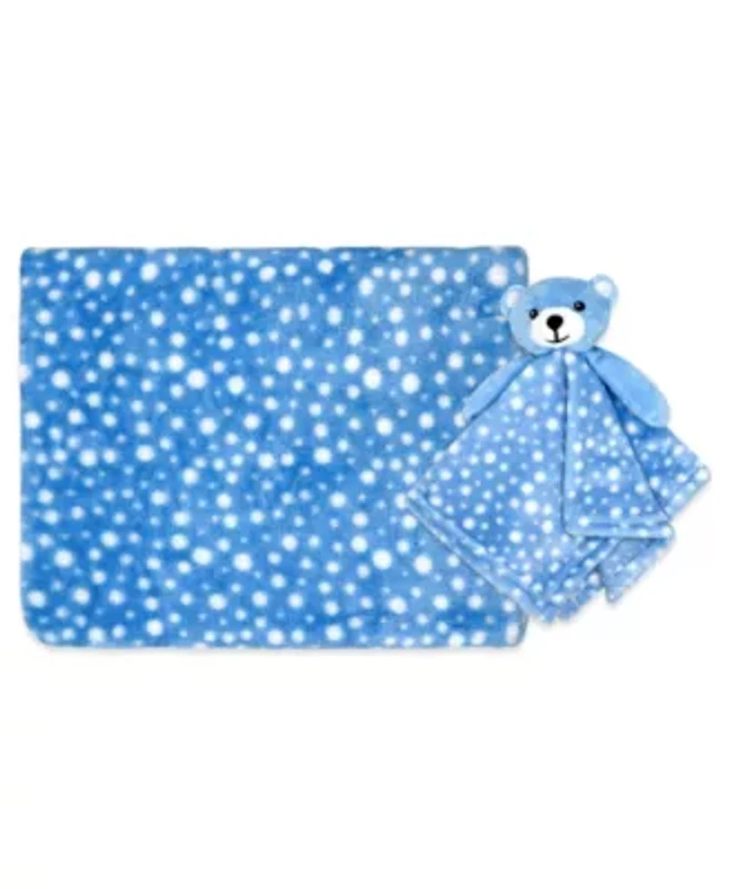 Baby Boys and Girls Plush Blanket with Nunu Lovey Toy