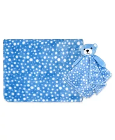 Baby Boys and Girls Plush Blanket with Nunu Lovey Toy