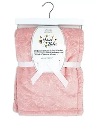 Baby Boys and Girls Embossed Plush Minky Blanket