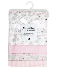 Baby Boys and Girls 4 Piece Flannel Receiving Blankets