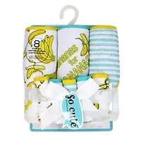Baby Boys and Girls 8 Piece Hooded Bath Towel Wash Cloth Set
