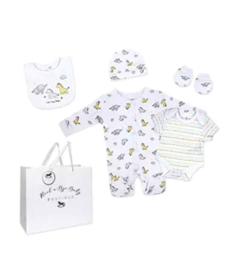 Baby Boys and Girls Zoo 5 Piece Layette Gift Set