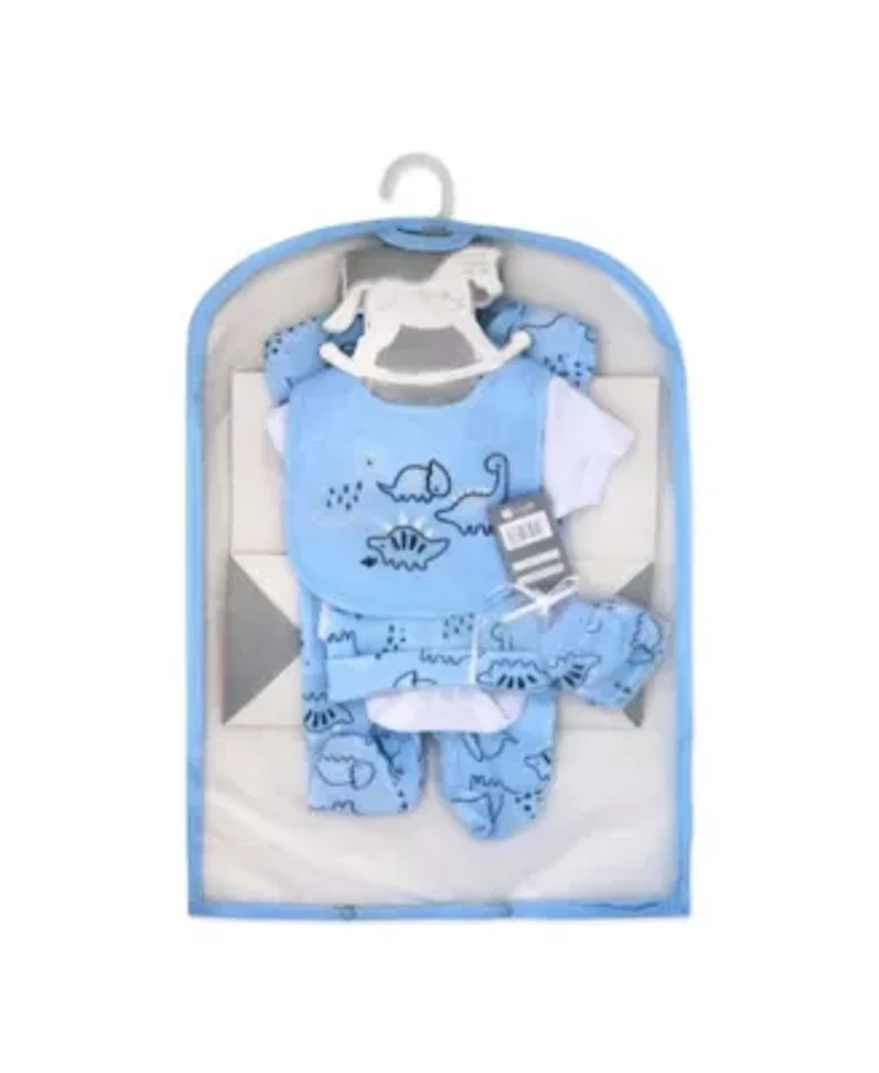 Baby Boys Dinosaur 5 Piece Layette Gift Set
