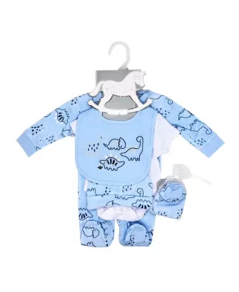 Baby Boys Dinosaur 5 Piece Layette Gift Set