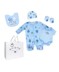 Baby Boys Balloon 5 Piece Layette Gift Set