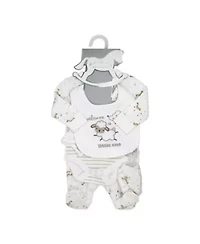 Baby Boys and Girls Lamb 5 Piece Layette Gift Set