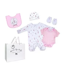 Baby Girls Goose 5 Piece Layette Gift Set