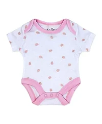 Baby Girls Coral 5 Piece Layette Gift Set