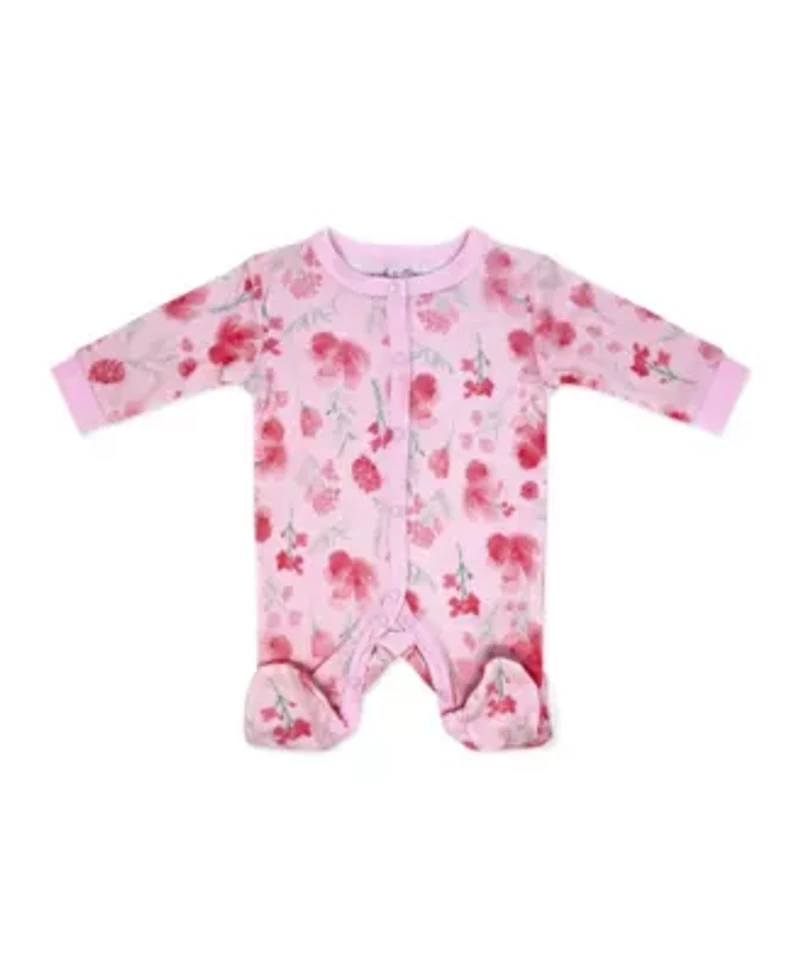 Baby Girls Watercolor 5 Piece Layette Gift Set