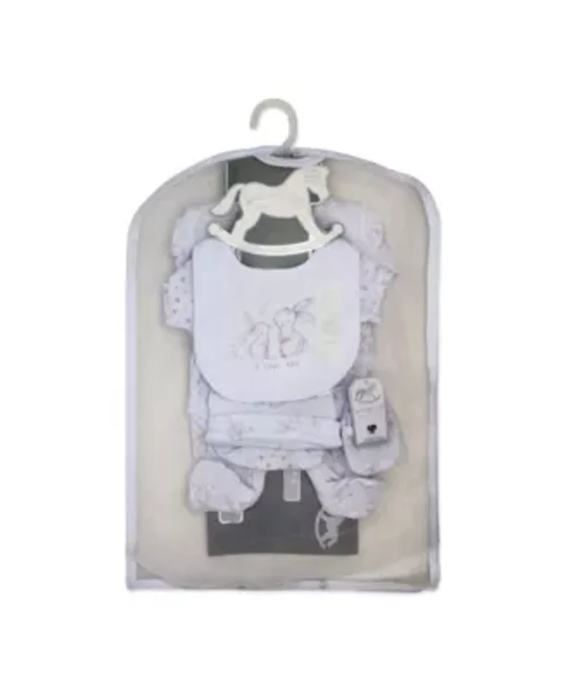 Baby Girls Bunny 5 Piece Layette Gift Set