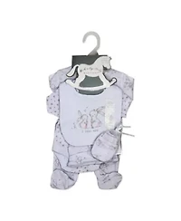 Baby Girls Bunny 5 Piece Layette Gift Set