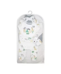 Baby Boys and Girls Hello 5 Piece Layette Gift Set