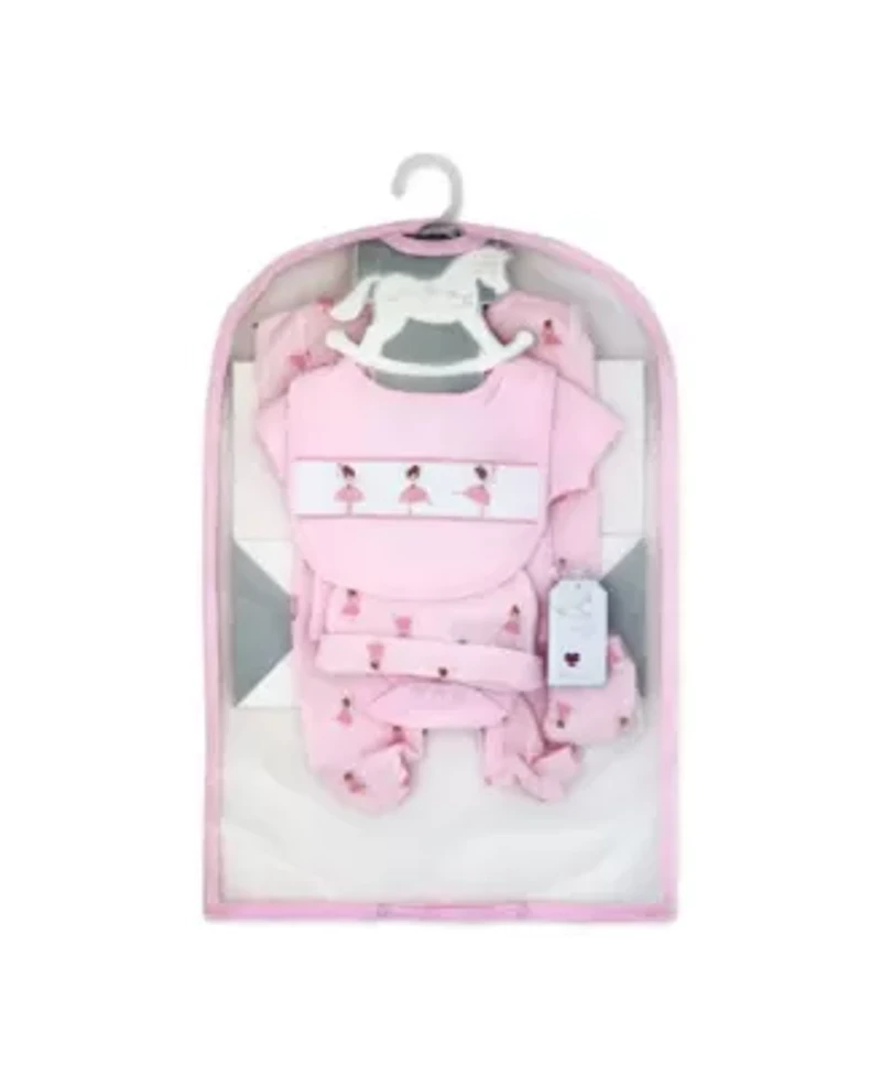 Baby Girls Ballet 5 Piece Layette Gift Set