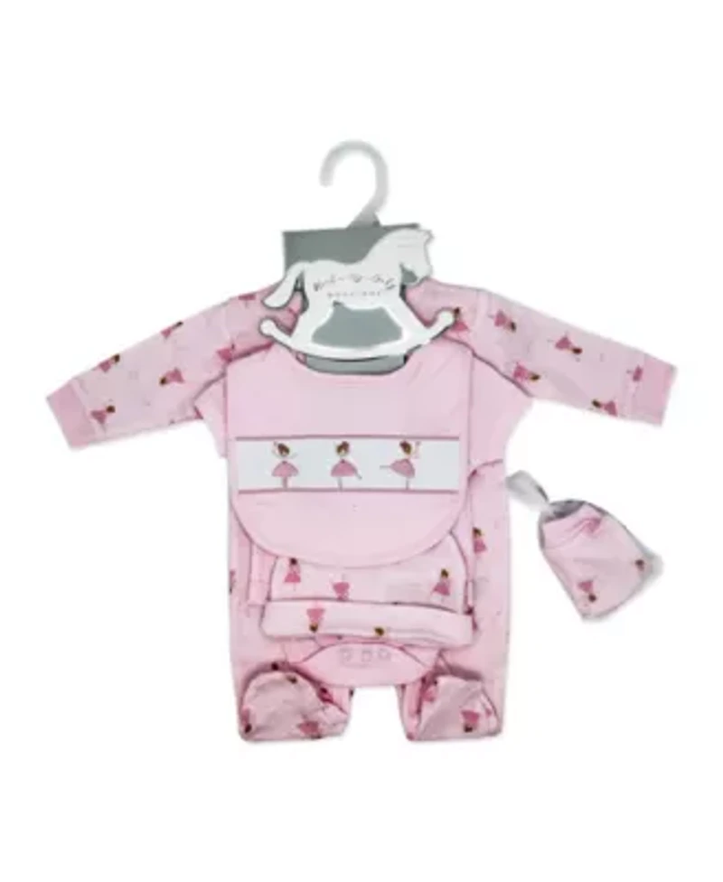 Baby Girls Ballet 5 Piece Layette Gift Set