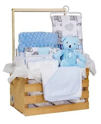 16 Piece Necessities Baby Shower Wardrobe Gift Crate