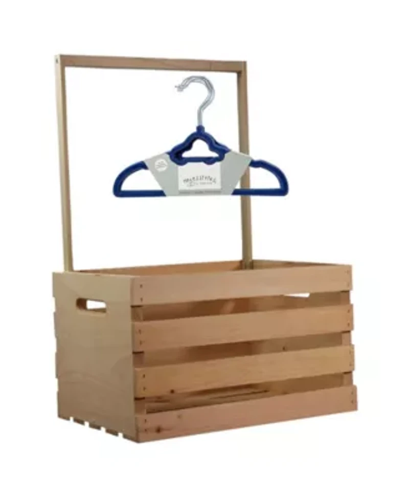 Baby Shower Wardrobe Gift Crate with Clothes Hangers, 12 Piece