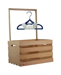 Baby Shower Wardrobe Gift Crate with Clothes Hangers, 12 Piece