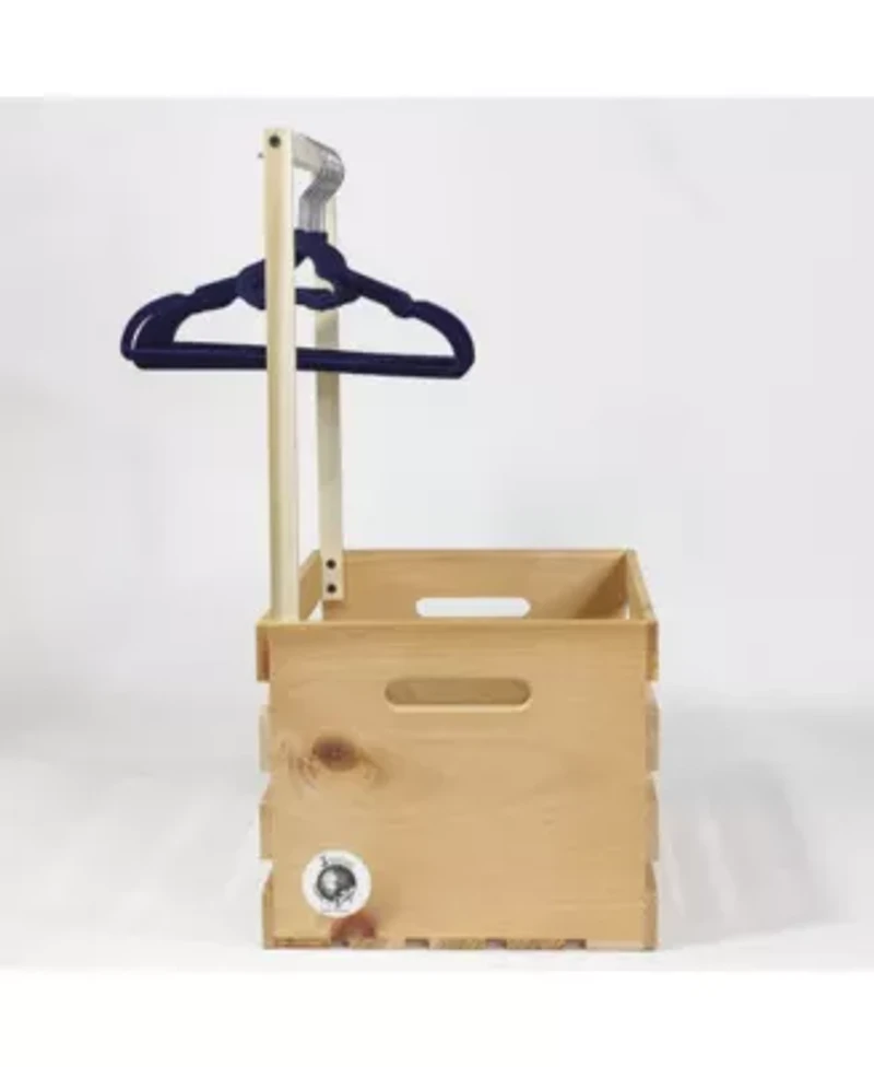 Baby Shower Wardrobe Gift Crate with Clothes Hangers, 12 Piece