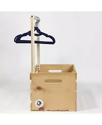 Baby Shower Wardrobe Gift Crate with Clothes Hangers, 12 Piece