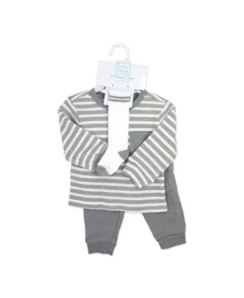 Baby Boys 3 Piece Terry Jogger Set