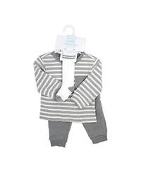 Baby Boys 3 Piece Terry Jogger Set