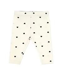 Baby Girls Tiny Hearts 3 Piece Top, Leggings, and Headband Set